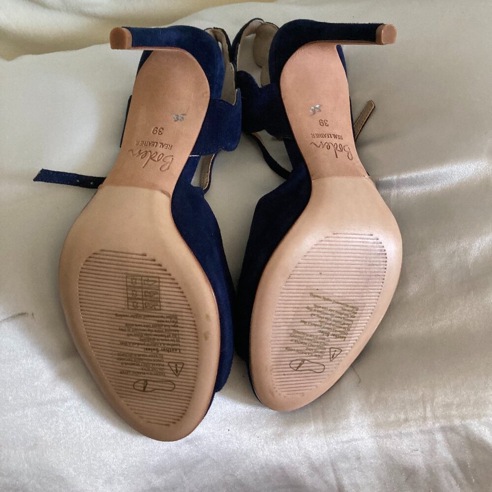 Boden navy blue open toe heels - size 39 (US size 8) - Picture 5 of 8